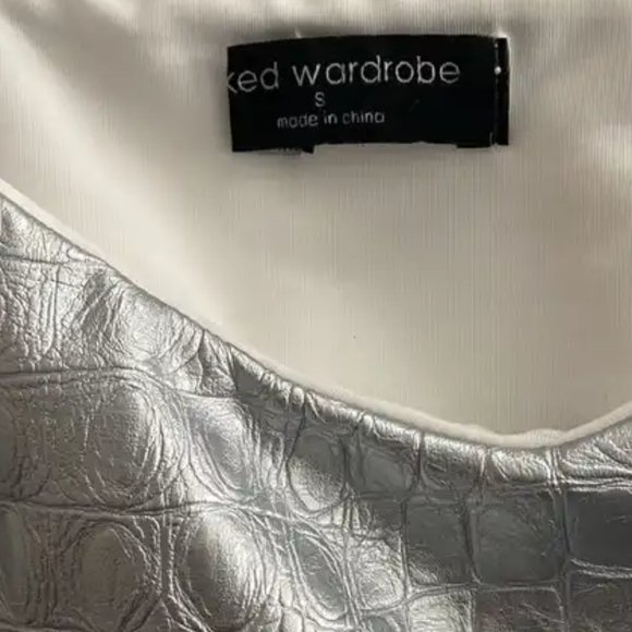 Naked Wardrobe | Alligator Mini Skirt - Picture 2 of 4